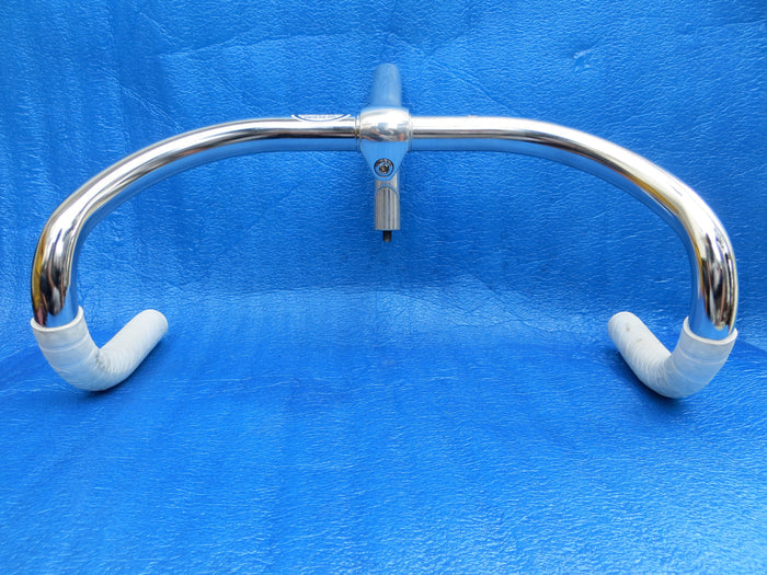 B125 380mm Steel NJS Handlebar, Nitto Jaguar 110mm/58 degree AA NJS Stem, Champ Grips (26082119)