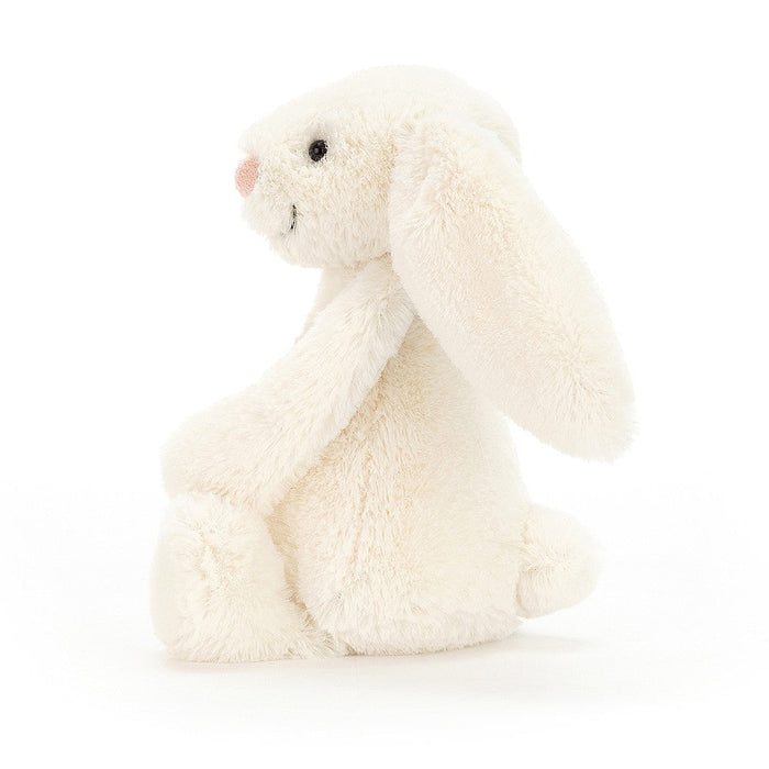 Jellycat White plush bunny toy on a white background