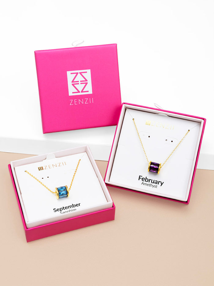 Birthstone Pendant Necklace