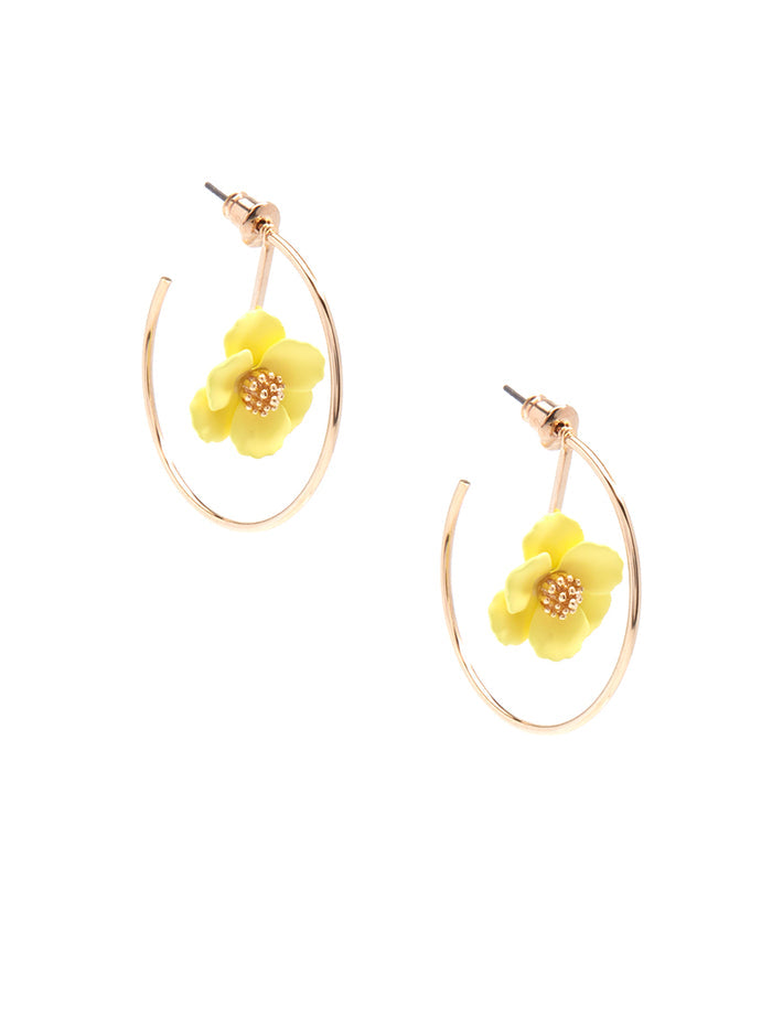 Blossoming Hoop Earring