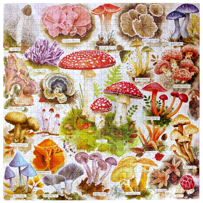Bountiful Mushrooms 1000 brikker puslespil fra eeBoo