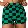 Checkered Pattern Seamless Shorts