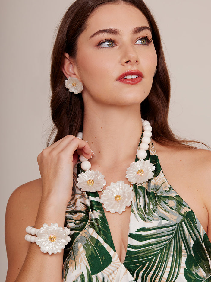 Daisy Beaded Bracelet
