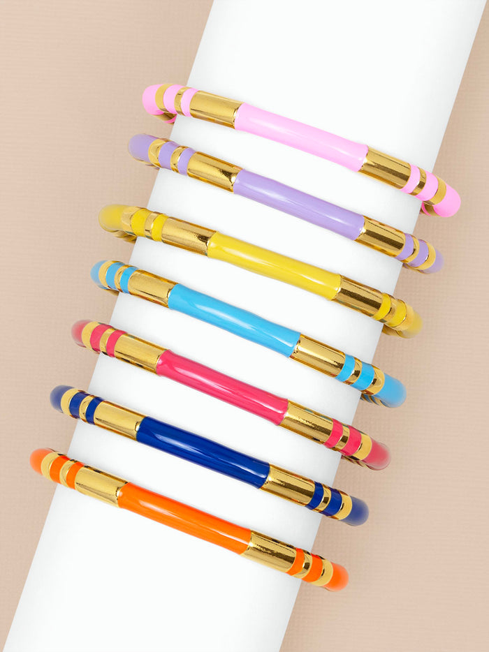 Enamel Cleopatra Cuff Bracelet