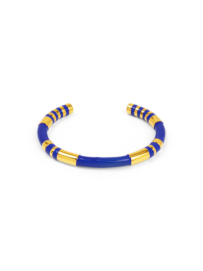 Enamel Cleopatra Cuff Bracelet