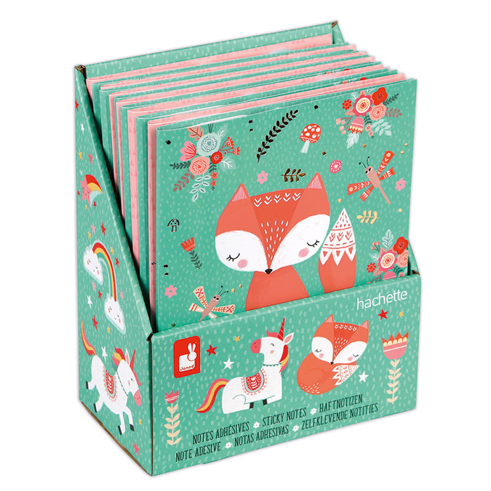 Fox Sticky Notes Set Janod send-a-toy.myshopify.com