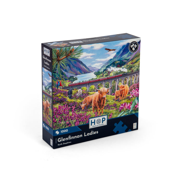 Glenfinnan Ladies 1000 brikker puslespil fra House of Puzzles
