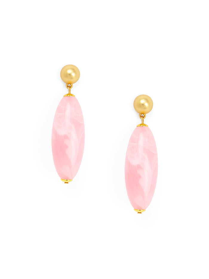 Glossy Resin Bead Drop Earring
