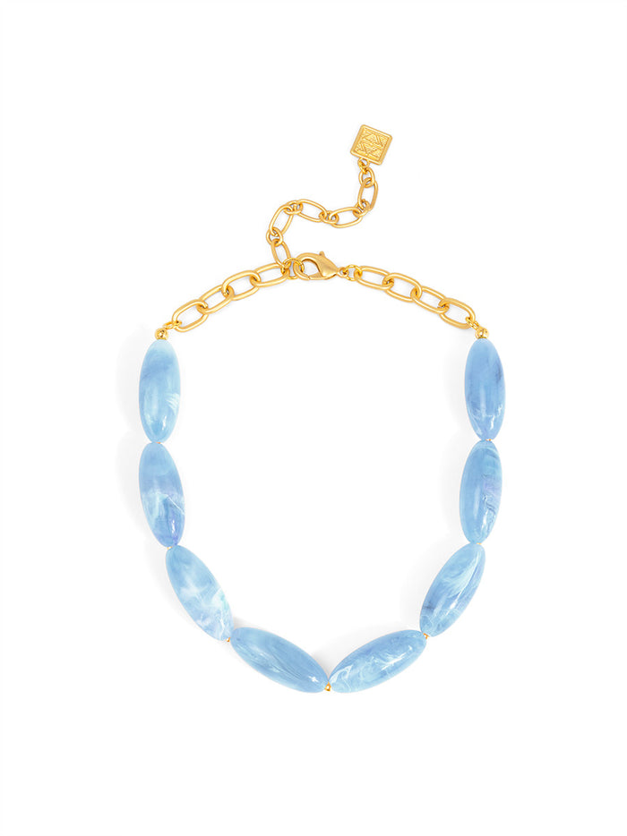 Glossy Resin Collar Necklace