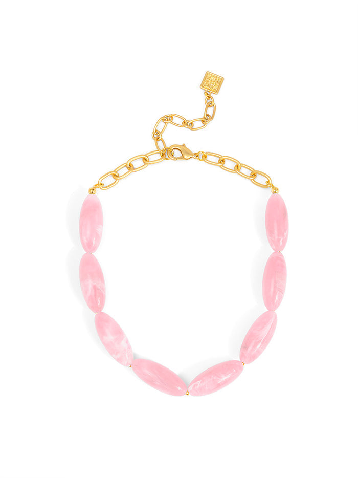Glossy Resin Collar Necklace