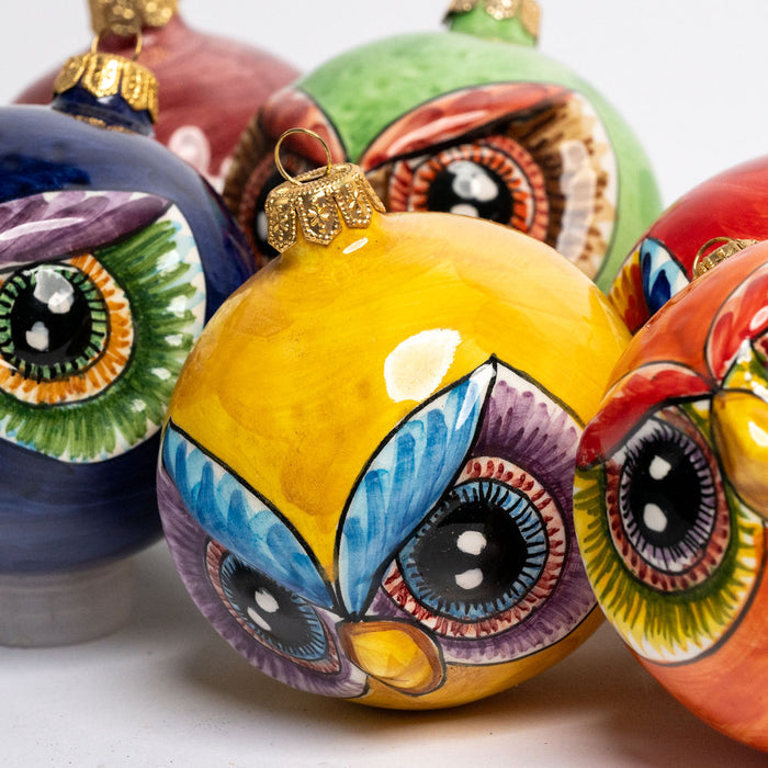 Hand Painted Owl Ornaments