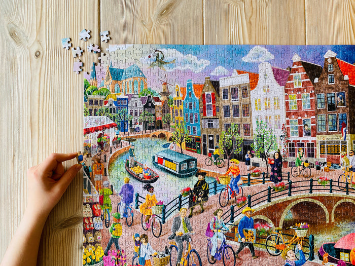 Home of Canals 1000 brikker puslespil fra Penny Puzzle | Amsterdam puslespil