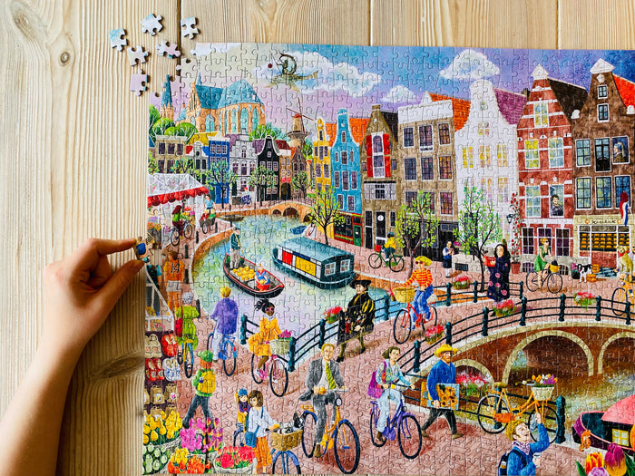 Home of Canals 1000 brikker puslespil fra Penny Puzzle | Amsterdam puslespil