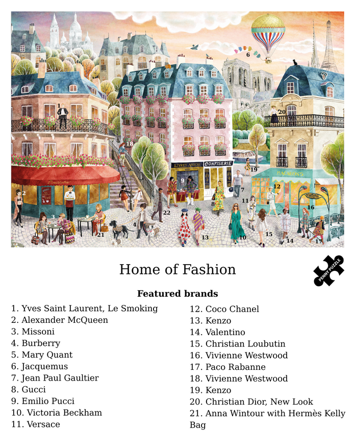 Home of Fashion 2000 brikker | Paris-puslespil fra Penny Puzzle
