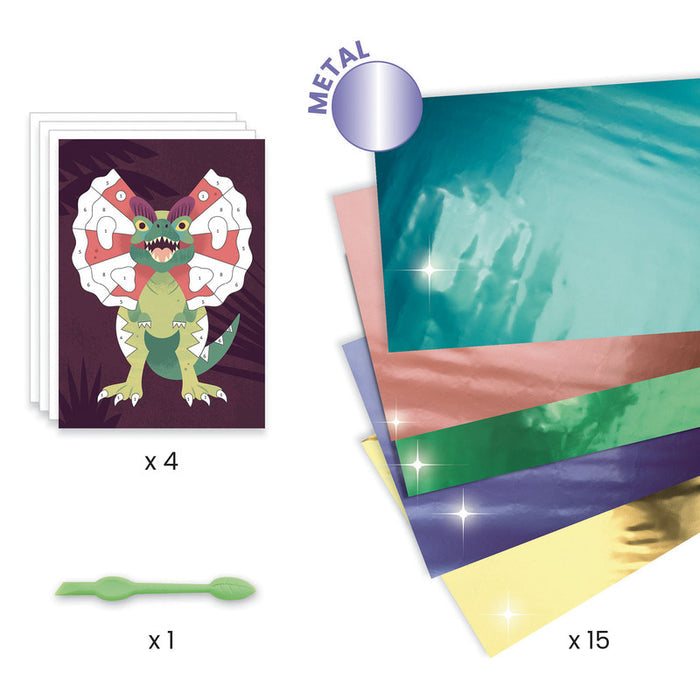 Jurassic Foil Pictures Craft Kit - Djeco