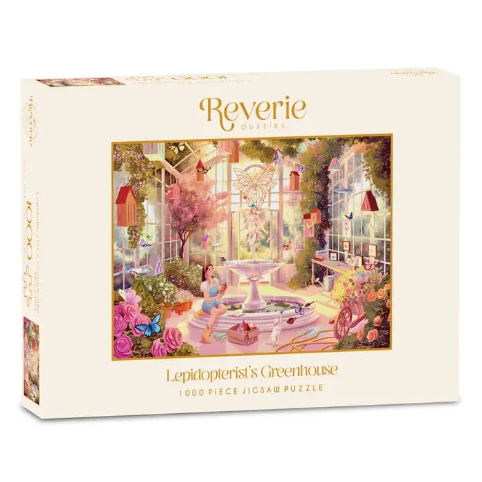 Lepidopterist's Greenhouse luksuspuslespil 1000 brikker fra Reverie