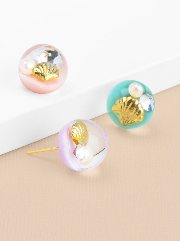Lucia Floating Stud Earring