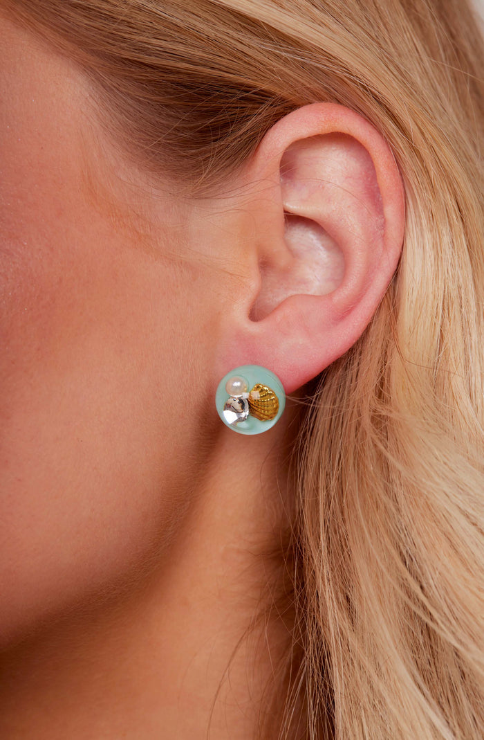 Lucia Floating Stud Earring