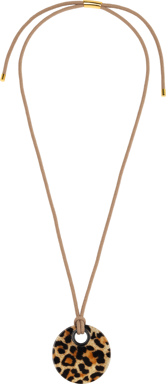 Mara Leopard Disc Pendant Necklace