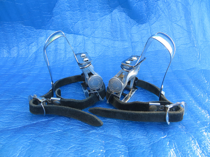 MKS Custom Nuevo NJS Pedals , MKS NJS S-size Steel Clips and MKS Fit-alfa NJS Toe Straps (25120111)