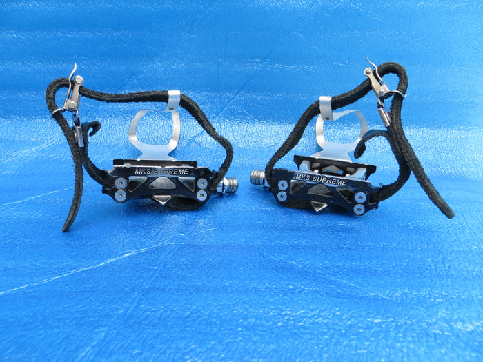 MKS Supreme NJS Pedals , MKS AA L-size NJS Clips and MKS Fit-α Sports NJS Toe Straps (26091723)