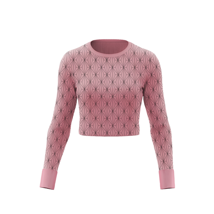Pink Pattern Compression Top