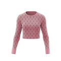 Pink Pattern Compression Top