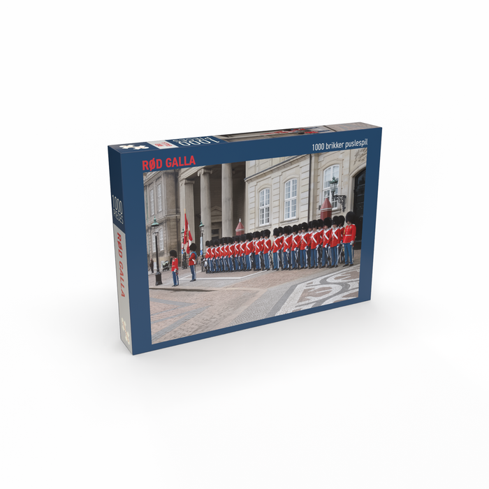 RØD GALLA 1000 brikker puslespil fra Penny Puzzle