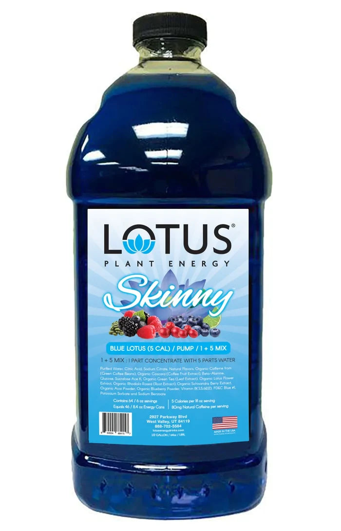 Skinny Blue Lotus Plant-Based Energy Case Qty 6