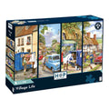 Village Life puslespil 4 x 500 brikker fra House of Puzzles