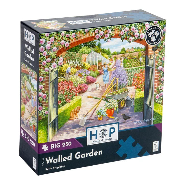 Walled Garden puslespil 250 XL brikker fra House of Puzzles