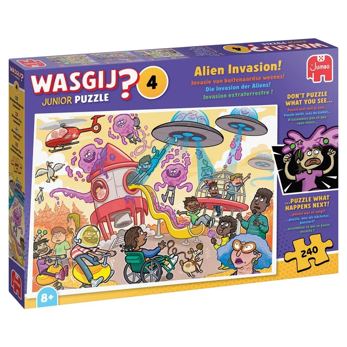 Wasgij Junior 4 Alien Invasion! med 240 brikker