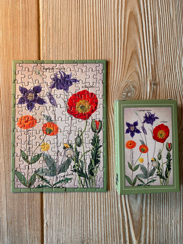 Wild Flora Archive minipuslespil med 99 brikker fra Penny Puzzle