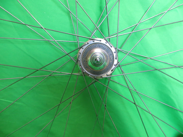 X Keyment XR240 36H 700c Clincher Rim, Sansin Professional 100mm/9mm Front NJS Hub, Continental Tire (24120101)