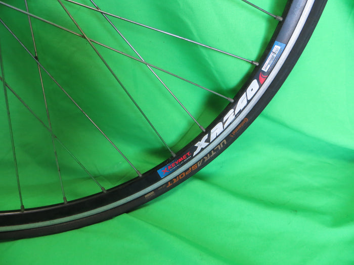 X Keyment XR240 36H 700c Clincher Rim, Sansin Professional 100mm/9mm Front NJS Hub, Continental Tire (24120101)